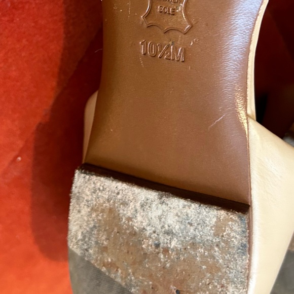 Tory Burch nude leather d’orsay pointy toe flats shoes 10.5 - Picture 10 of 10
